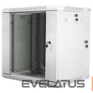 Serverid Lanberg  Rack cabinet 19" double-section wall-mount 12U/600x600 (flat pack), grey | 