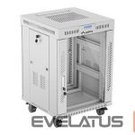 Serverid Lanberg  Rack cabinet 19" free-standing 15U/600x600 (flat pack) with glass door ICD V2, grey | 