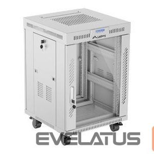 Serverid Lanberg  Rack cabinet 19" free-standing 15U/600x600 (flat pack) with glass door ICD V2, grey | 