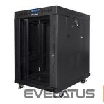 Serverid Lanberg  Rack cabinet 19" free-standing 15U/800x1000 (flat pack) with glass door lCD V2, black | 