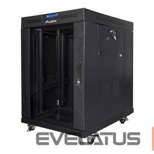 Serverid Lanberg  Rack cabinet 19" free-standing 15U/800x1000 (flat pack) with glass door lCD V2, black | 