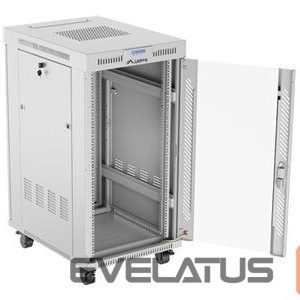Serverid Lanberg  Rack cabinet 19" free-standing 22U/600x800 (flat pack) with glass door lCD V2, grey | 