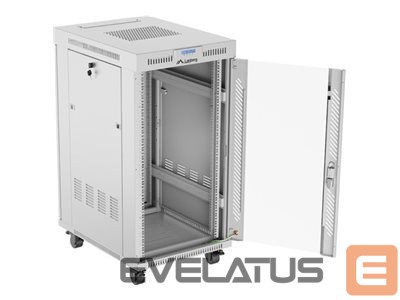 Serverid Lanberg Rack cabinet 19" free-standing 22U/600x800 (flat pack) with glass door lCD V2, grey |