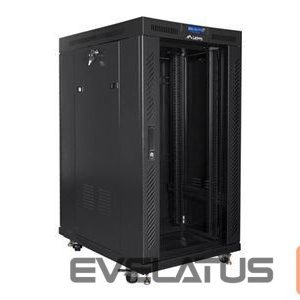 Serverid Lanberg  Rack cabinet 19" free-standing 22U/800x1000 (flat pack) with glass door lCD V2, black | 