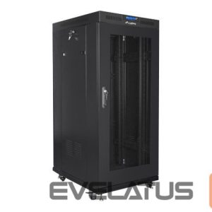 Serverid Lanberg  Rack cabinet 19" free-standing 22U/800x800 (flat pack) with glass door lCD V2, black | 