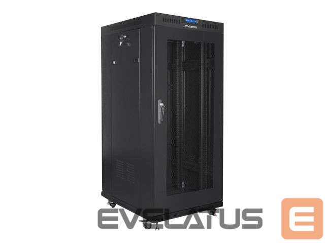 Serverid Lanberg Rack cabinet 19" free-standing 22U/800x800 (flat pack) with glass door lCD V2, black |