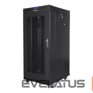 Serverid Lanberg  Rack cabinet 19" free-standing 27U/600x800 (flat pack) with mesh door ICD V2, black | 