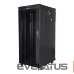 Serverid Lanberg  Rack cabinet 19" free-standing 27U/800x1000 (flat pack) with glass door lCD V2, black | 