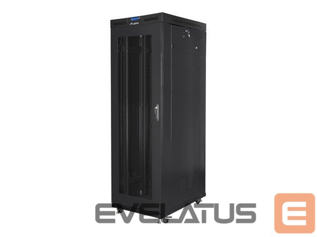 Serverid Lanberg Rack cabinet 19" free-standing 27U/800x1200 (flat pack) with mesh door lCD, black |