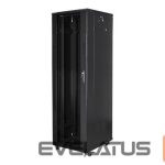 Serverid Lanberg  Rack cabinet 19" free-standing 42U/600x1000 (flat pack) with mesh door lCD V2, black | 