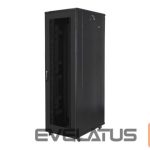 Serverid Lanberg  Rack cabinet 19" free-standing 42U/800x1000 (flat pack) with mesh door, black | 
