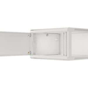 Serverid Lanberg  Rack cabinet 19" wall-mount 12U/600x450 for self-assembly with metal door (flat pack), grey | 
