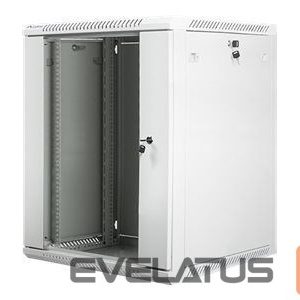 Serverid Lanberg  Rack cabinet 19" wall-mount 15U/600x600 (flat pack) with glass door V2, grey | 