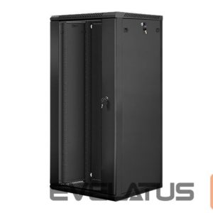 Serverid Lanberg  Rack cabinet 19" wall-mount 27U/600x600 (flat pack) V2, black | 