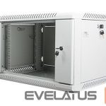 Serverid Lanberg  Rack cabinet 19" wall-mount 6U/600x450 (flat pack) with glass door V2, grey | 
