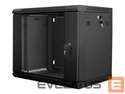 Serverid Lanberg Rack cabinet 19" wall-mount 9U/600x450 (flat pack) V2, black |