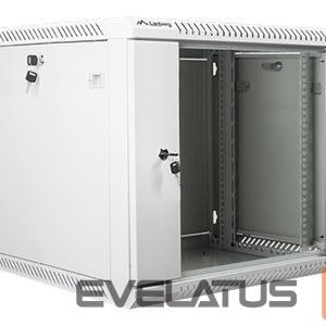 Serverid Lanberg  Rack cabinet 19" wall-mount 9U/600x600 (flat pack) with glass door V2, grey | 