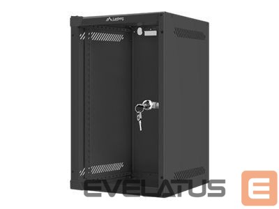 Serverid Lanberg Rack cabinet 10" wall-mount 9U/280x310 (flat pack) with glass door, black |