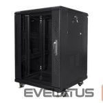 Serverid Lanberg  Rack cabinet 19" free-standing 15U/600x600 (flat pack), black | 
