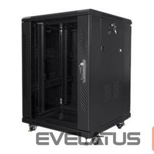 Serverid Lanberg  Rack cabinet 19" free-standing 15U/600x600 (flat pack), black | 