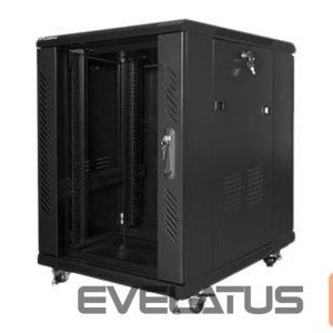 Serverid Lanberg  Rack cabinet 19" free-standing 15U/600x800 (flat pack), black | 