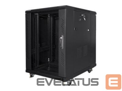 Serverid Lanberg Rack cabinet 19" free-standing 15U/600x800 (flat pack), black |