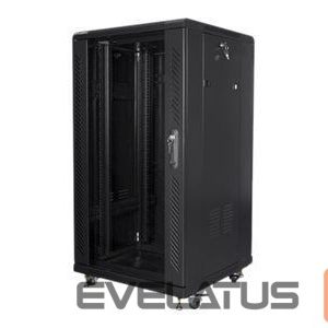 Serverid Lanberg  Rack cabinet 19" free-standing 22U/600x600 (flat pack), black | 
