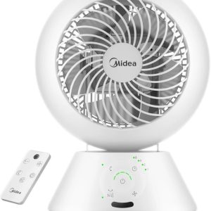 Ventilaator Midea  Fan | MDF24JRW TurboForce | Table Fan | White | Number of speeds 5 | Oscillation | Remote control 