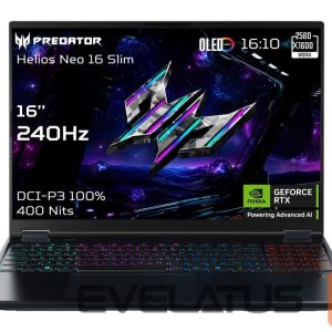 Sülearvuti Acer  Predator Helios Neo 16S AI OLED PHN16S-71-96S5 16" FHD i9-275HX/32GB/1000GB/NVIDIA GF RTX 5070 Ti/Win11/ENG kbd/Black/2Y Warranty 