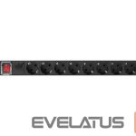 Serverid Lanberg  Power Distribution unit 19", 8 outlets, black | 