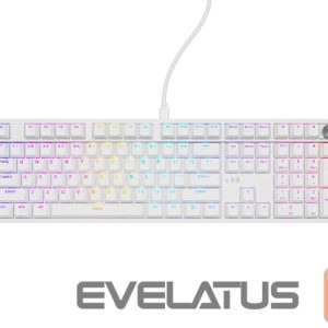 Arvuti klaviatuur Genesis  Thor 404 | Mechanical Gaming Keyboard | Wired | US | White | USB | Outemu Peach Silent 
