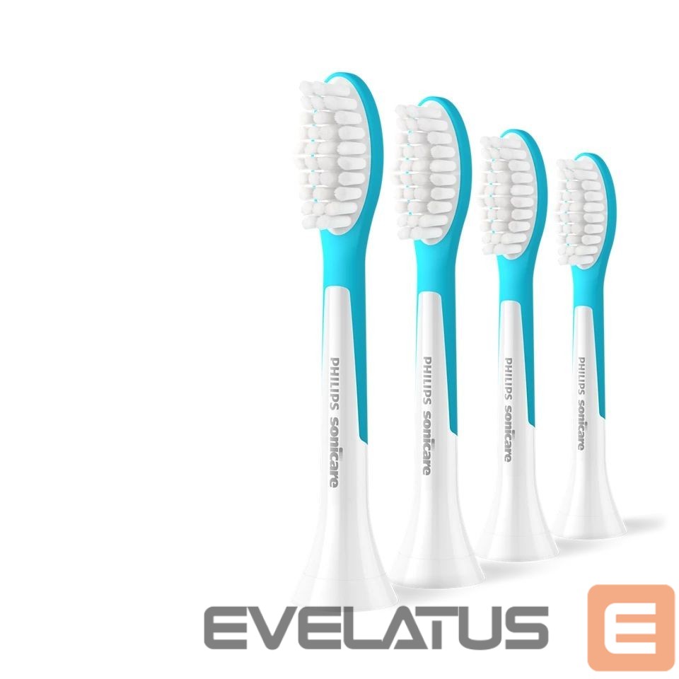 Hambahari Philips Replacement brush heads | HX6044/90 Sonicare For Kids7+ | Heads | For kids | Number of brush heads included 4 | White/Blue