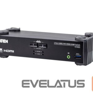 Server – muud tarvikud Aten  2-Port USB 3.0 4K HDMI KVMP Switch with Audio Mixer Mode | CS1822 