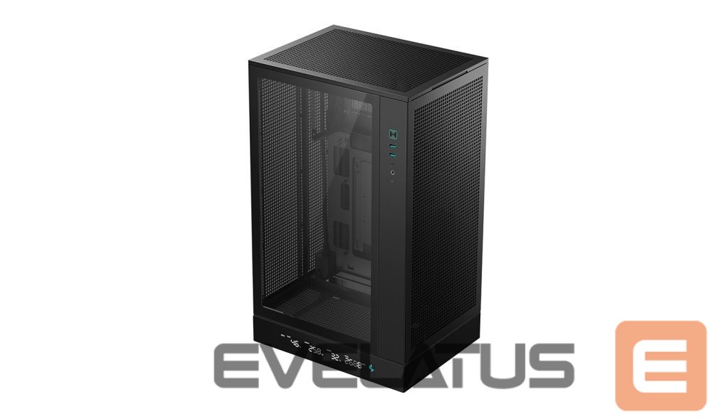 Arvuti korpus Deepcool CH270 DIGITAL | Black | Mini-Tower | Power supply included No | ATX PS2