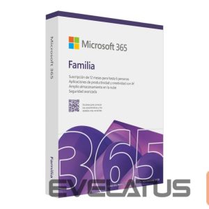 Nutikell Microsoft  ® M365 Family Subscription FY25H2 Online Product Key License 1 License Eurozone Downloadable ESD NR 1 Year | 