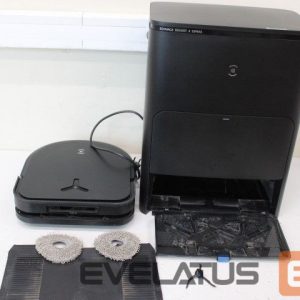 Tolmuimeja Ecovacs  SALE OUT.  DEEBOT X5 OMNI Vacuum cleaner, Robot, Wet&Dry, Operating time 164 min, Dust bin 0,25 L, 6400mAh, Black + Auto-empty statio |  Robotic Vacuum Cleaner | DEEBOT X5 OMNI | Wet&Dry | Operating time (max) 164 min | Lithium-Ion | 6400 mAh | Dust capacity 0.25 L | 12800 Pa | Black | USED, DIRTY, NO DUST BAGS, SCRATCHED 
