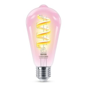LED pirn WIZ  Philips Smart WiFi Filament Clear ST64 RGB | E27 | 6.3 W | Full colour 