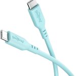 Kaabel Goobay  USB-C Silicone Cable, 1.5 m, turquoise 