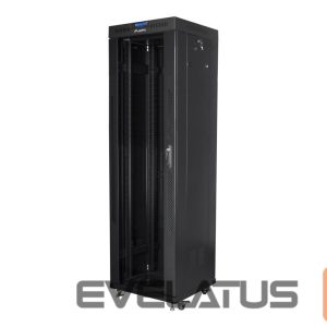 Muud kaubad Lanberg  | Rack cabinet 19" free-standing 42U/600x600 (flat pack) with glass door lCD V2 | FF01-6642-12BL | Black 