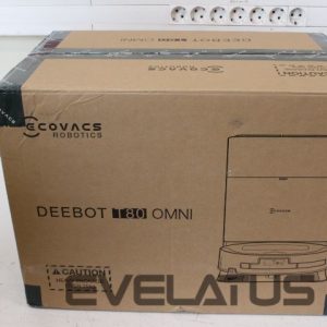 Tolmuimeja Ecovacs  SALE OUT.  DEEBOT T80 OMNI Vacuum cleaner, Robot, Wet&Dry, 18000Pa, TruEdge 2.0, ZeroTangle 3.0, Carpet Care, Black + Auto-empty stat |  Robotic Vacuum Cleaner | DEEBOT T80 OMNI | Wet&Dry | Li-ion | 6400 mAh | Dust capacity 0.22 L | 18000 Pa | Black | DAMAGED PACKAGING, USED, DIRTY, SCRATCHED 