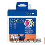 Tarvikud ja tarvikud Brother  LC521VAL Inkjet Cartridge Value Pack C/M/Y/K | 