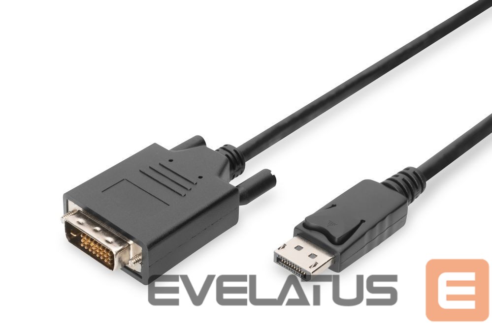 Monitori tarvik Digitus Adapter Cable, DP - DVI | DisplayPort | 2 m