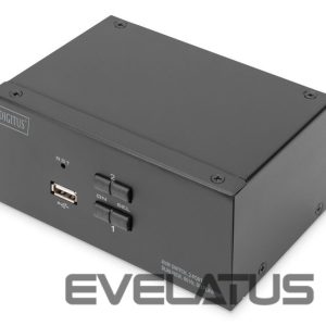 Server – muud tarvikud Digitus  KVM Switch, 2-Port, Dual Display, 4K, DisplayPort | DS-12862 