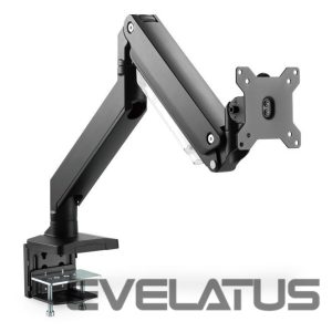 Teleri kinnitus Digitus  Desk Mount | Universal Single Monitor Mount with Gas Spring and Clamp Mount | Adjustable Height, Rotate, Tilt, Swivel | 15-35 " | Maximum weight (capacity) 15 kg | Black 