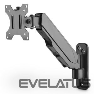 Teleri kinnitus Digitus  Wall mount | DA-90396 | Adjustable Height, Rotate, Tilt | 17-32 " | Maximum weight (capacity) 8 kg | Black 