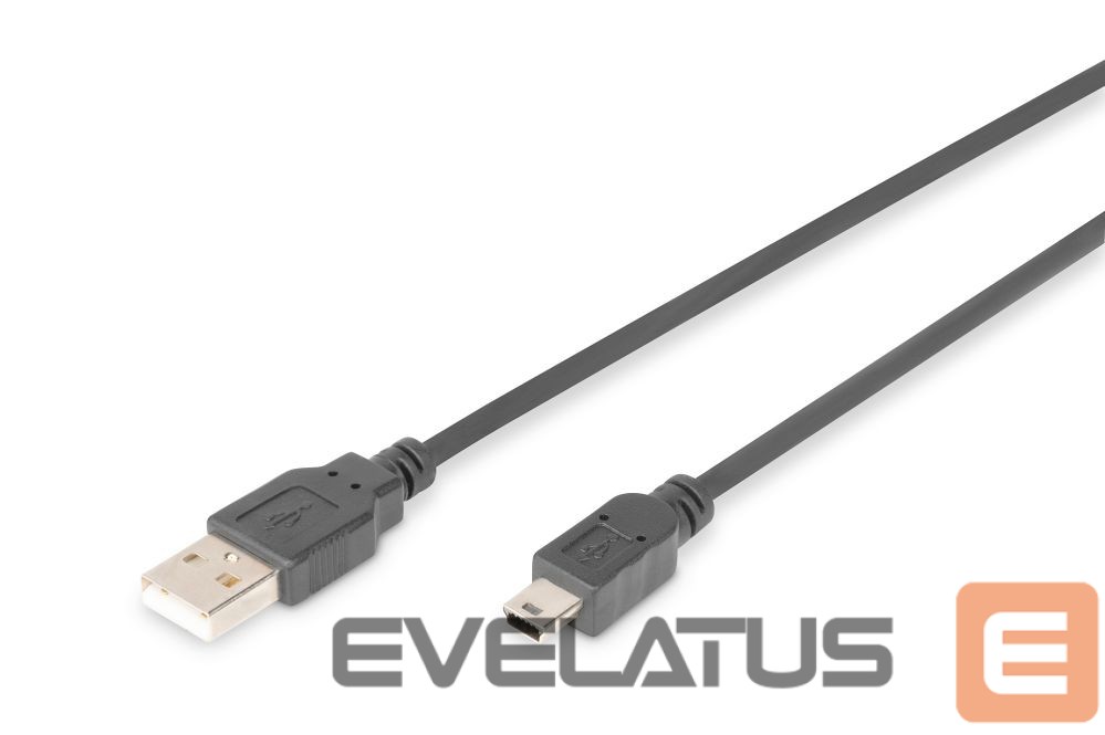Kaabel Digitus Connection Cable, 1.8 m | AK-300108-018-S | USB Type A to USB Mini B