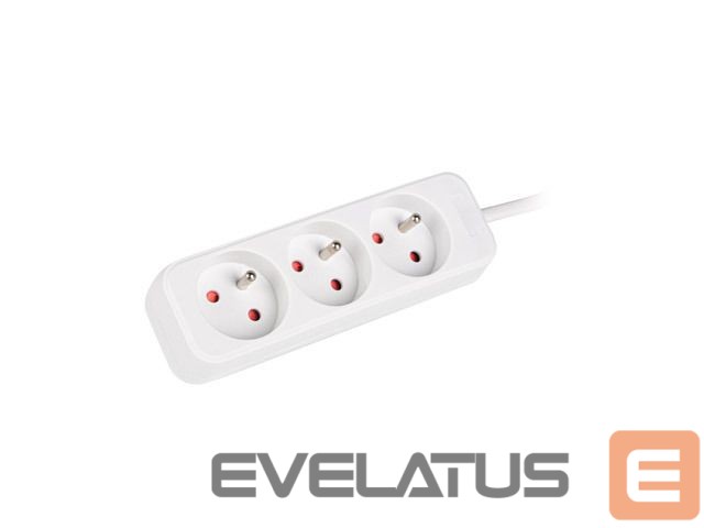 Serverid Lanberg Cable Power Strip, 3X French Outlets Quality-Grade Copper, 1.5 m | PS0-03E-0150-W