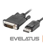Monitori tarvik Lanberg  Cable | CA-DPDV-10CU-0018-BK | DisplayPort to DVI-D | 1.8 m 
