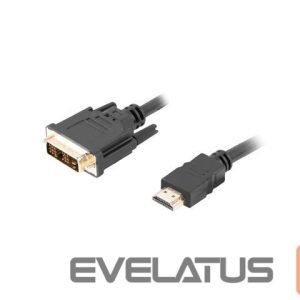Monitori tarvik Lanberg  HDMI to DVI-D Cable, Single Link with Gold-Plated Connectors | CA-HDDV-10CC-0018-BK | HDMI to DVI-D | 1.8 m 