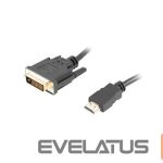 Monitori tarvik Lanberg  HDMI to DVI-D Cable Dual Link with Gold-Plated 4K Connectors | CA-HDDV-20CU-0018-BK | HDMI to DVI-D | 1.8 m 